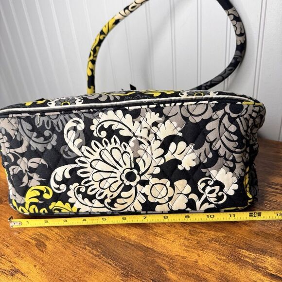 Retired Vera Bradley BAROQUE Large Weekender Travel Bag Green Black - Picture 10 of 11